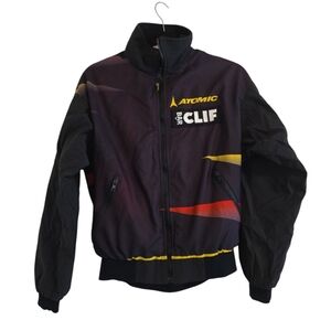 Men's Runners Jacket Black and Yellow VOmax Size Small Atomtic